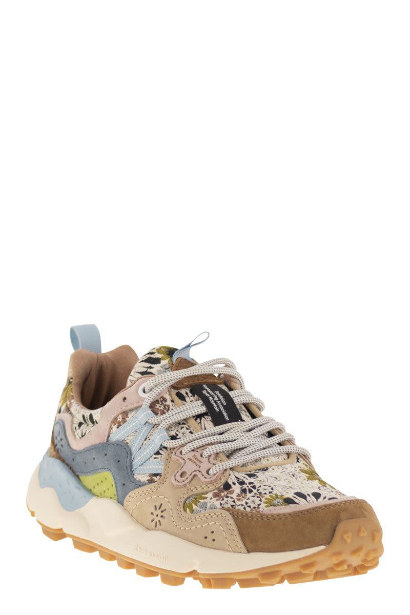 Flower Mountain Yamano 3 - Sneakers i mocka och tekniskt tyg