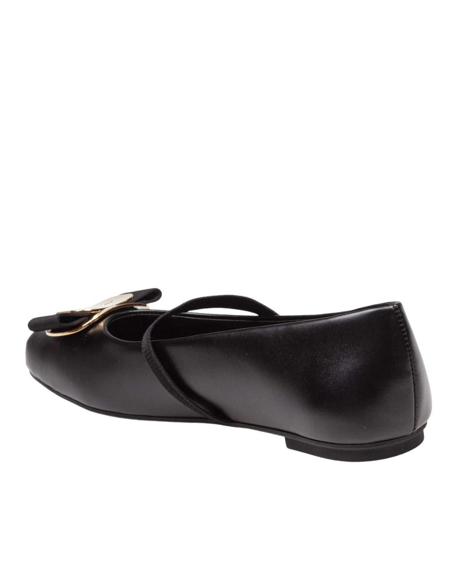 Salvatore Ferragamo mjuka ballerinaskor i läder