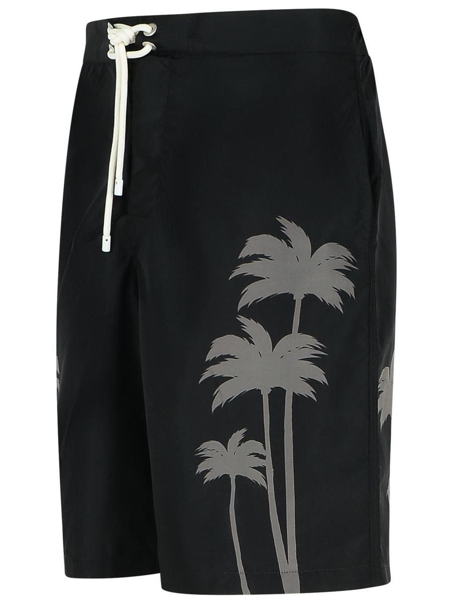 Palm Angels 'Palms' svart polyesterbaddräkt