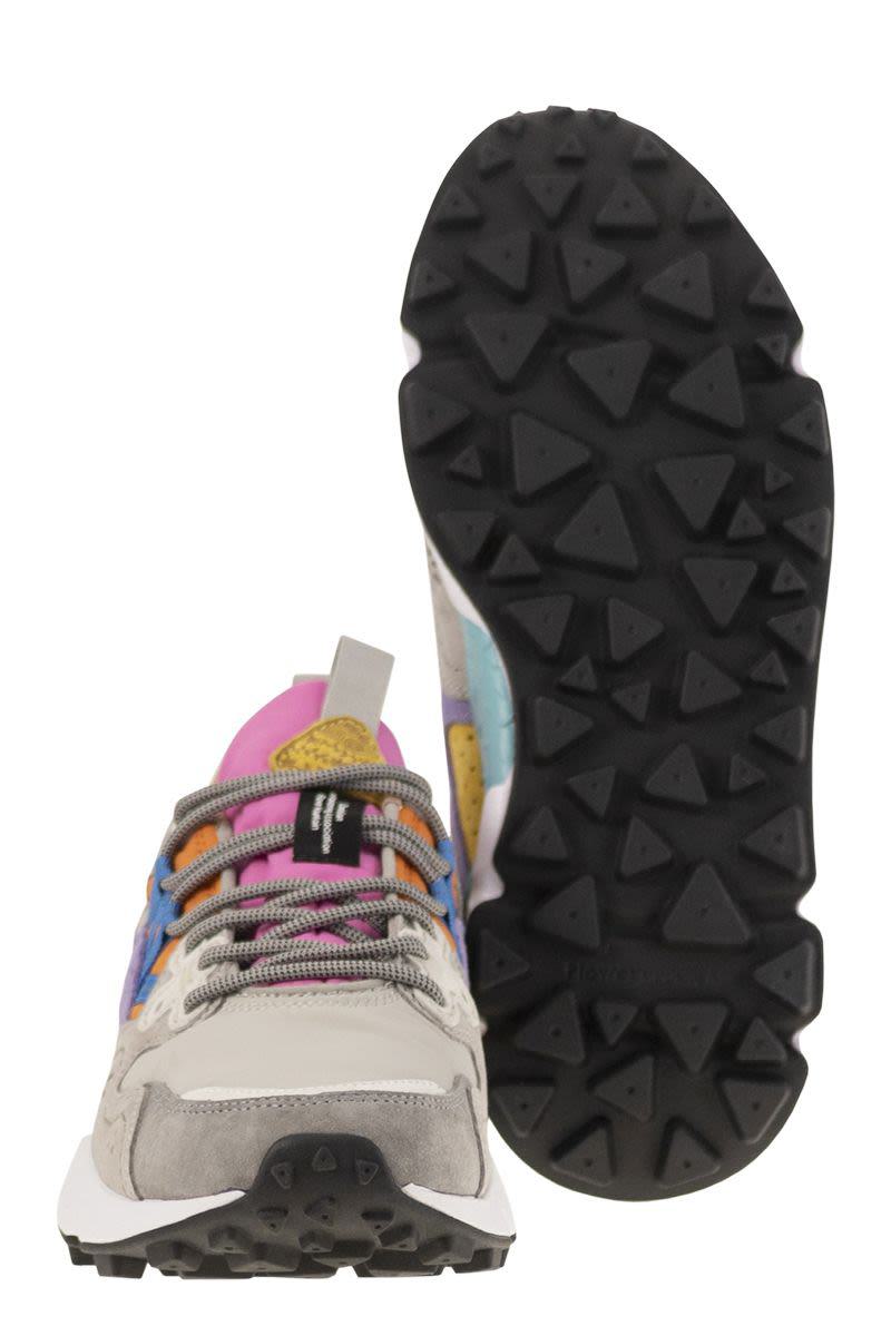 Flower Mountain Yamano 3 - Sneakers i mocka och tekniskt tyg