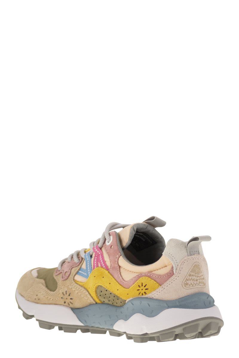 Flower Mountain Yamano 3 - Sneakers i mocka och tekniskt tyg
