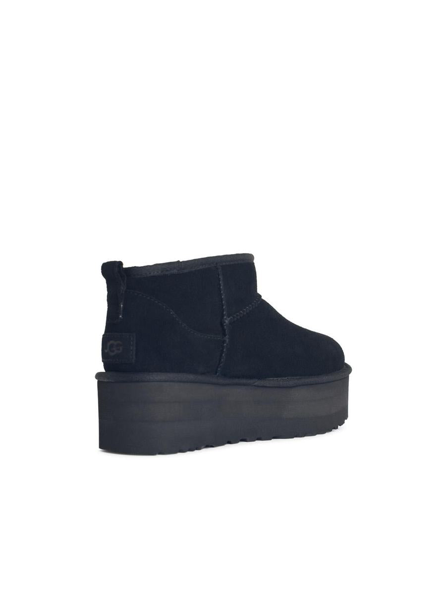 UGG 'Classic Ultra Mini Platform' Svarta Mockastövlar
