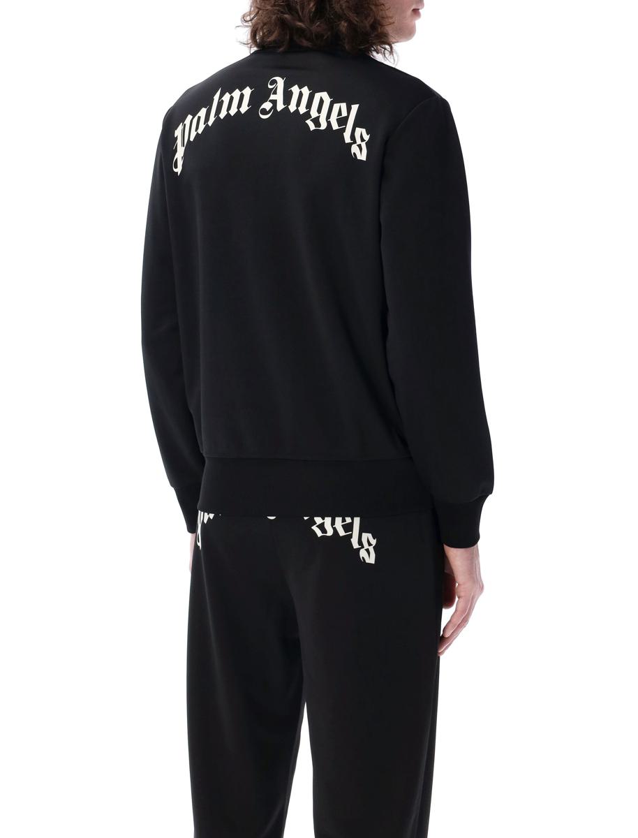 Palm Angels Träningsjacka med böjd logotyp