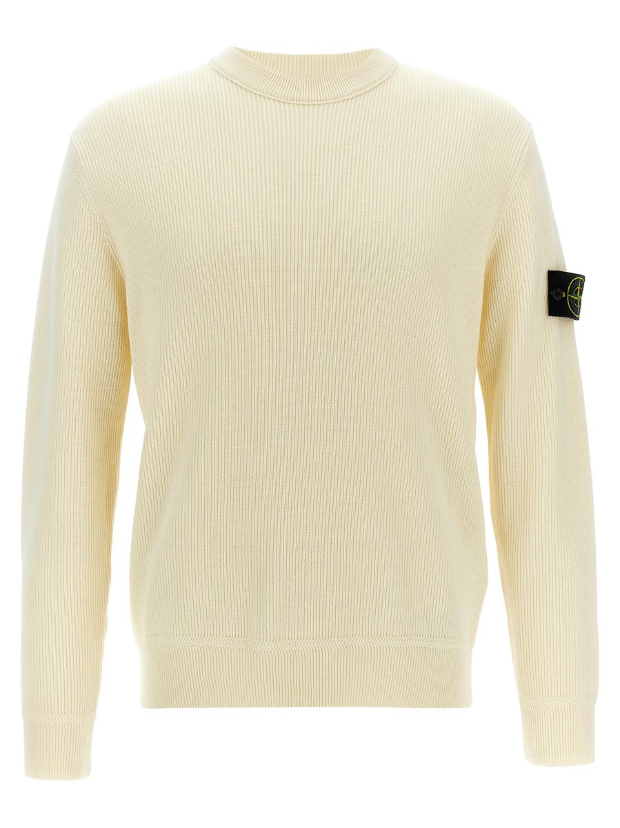 Stone Island Ribbad Ulltröja