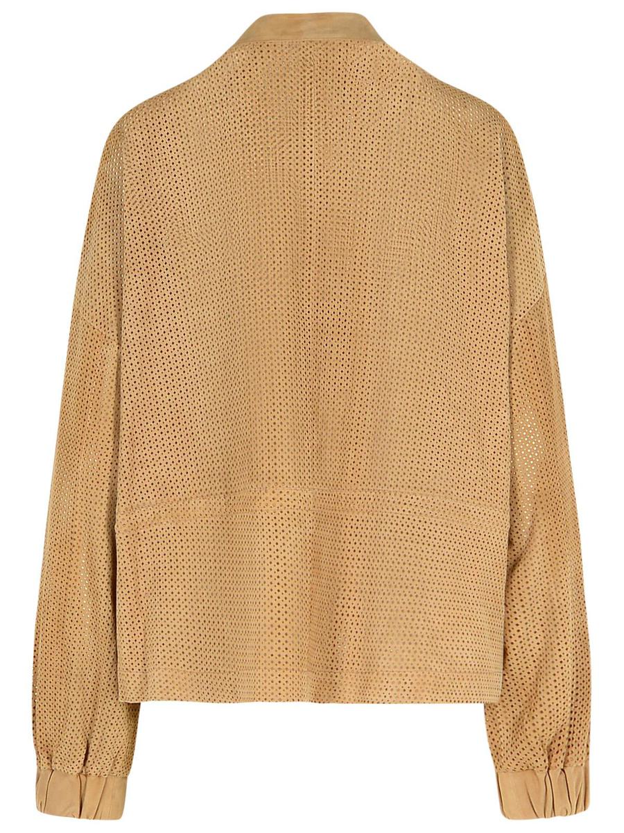 Bully Beige Läderjacka