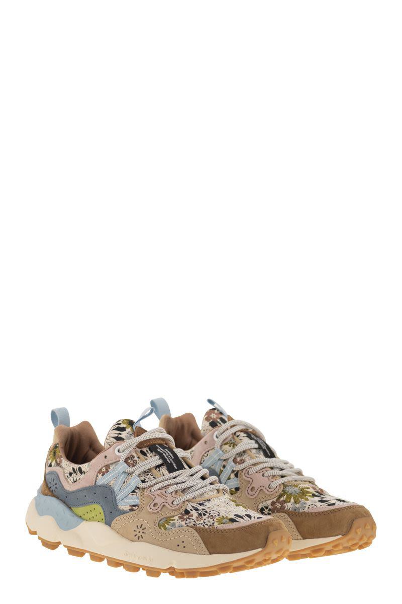 Flower Mountain Yamano 3 - Sneakers i mocka och tekniskt tyg