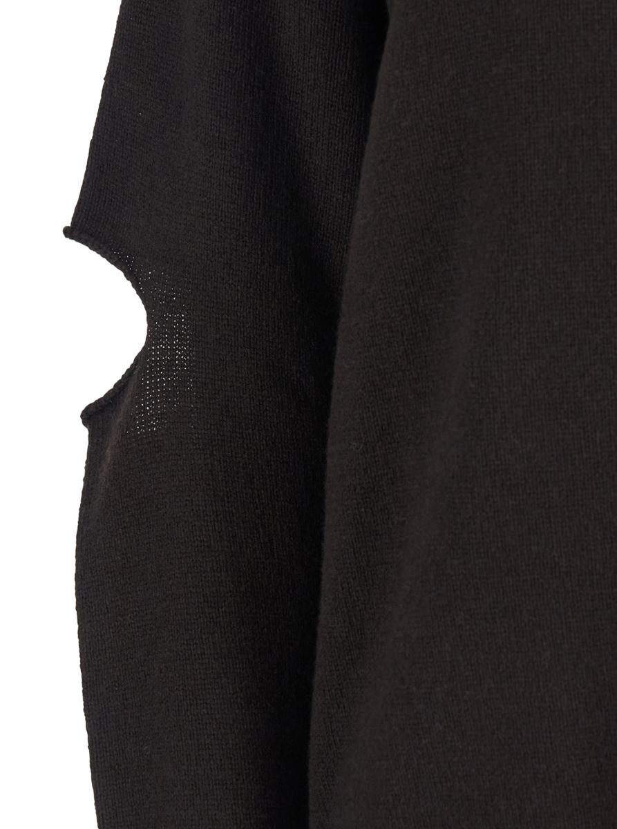 Maglia Misto Cashmere Cut Girocollo