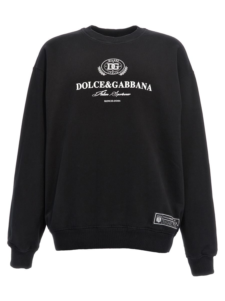 Dolce & Gabbana Flockad Logotyptröja