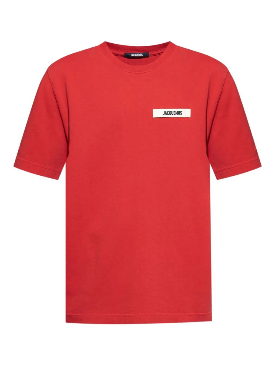 Jacquemus bomulls-t-shirt med logotyp
