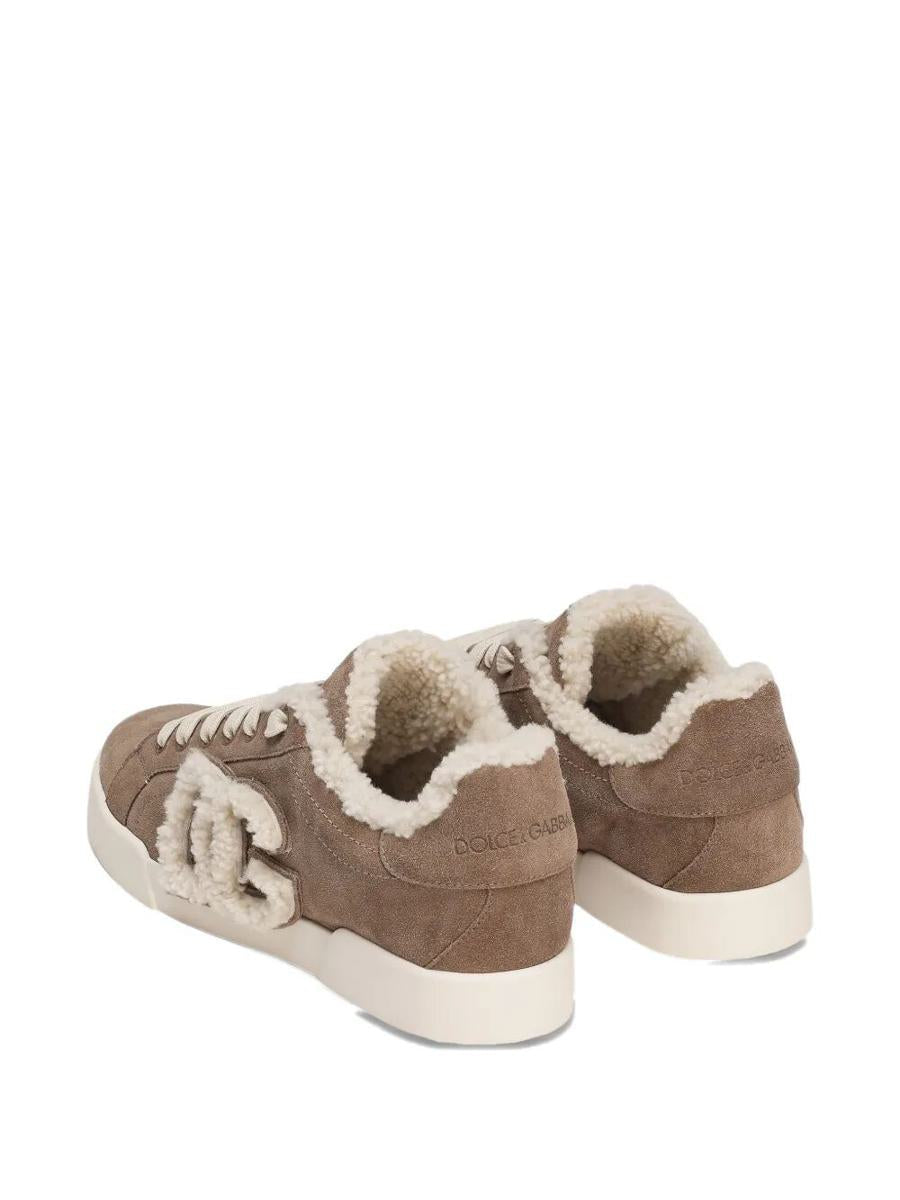 Dolce & Gabbana mockasneakers med fårskinnsfoder