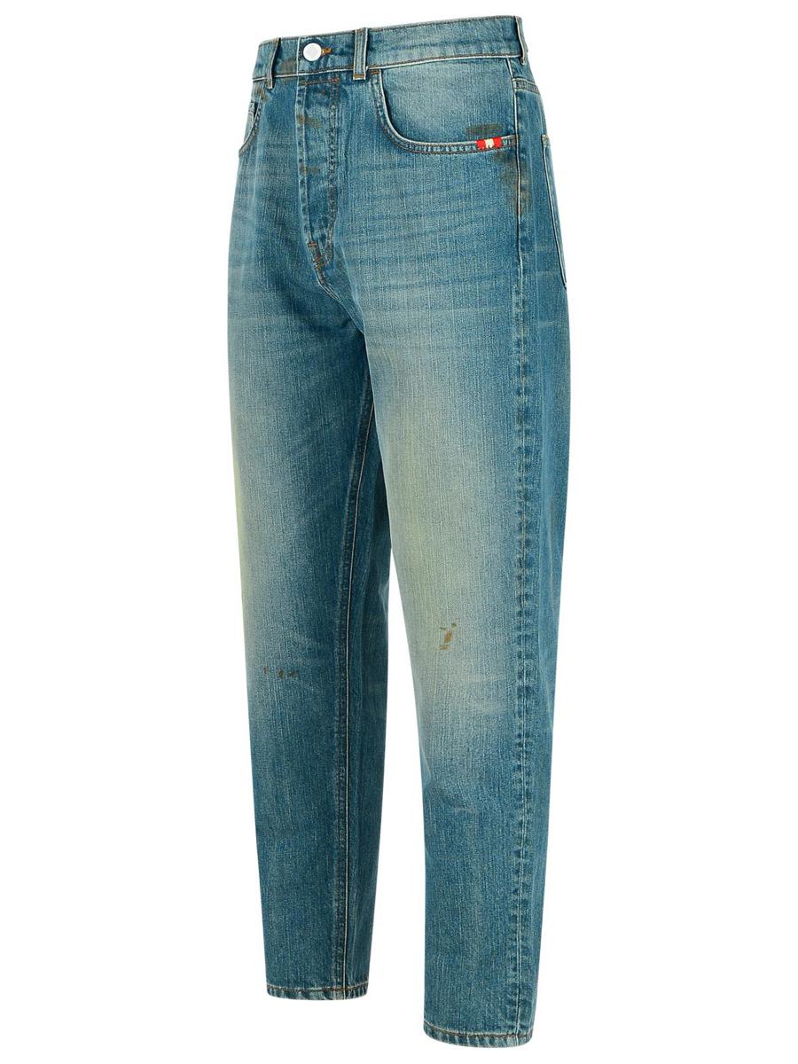 Amish ljusblå bomullsjeans