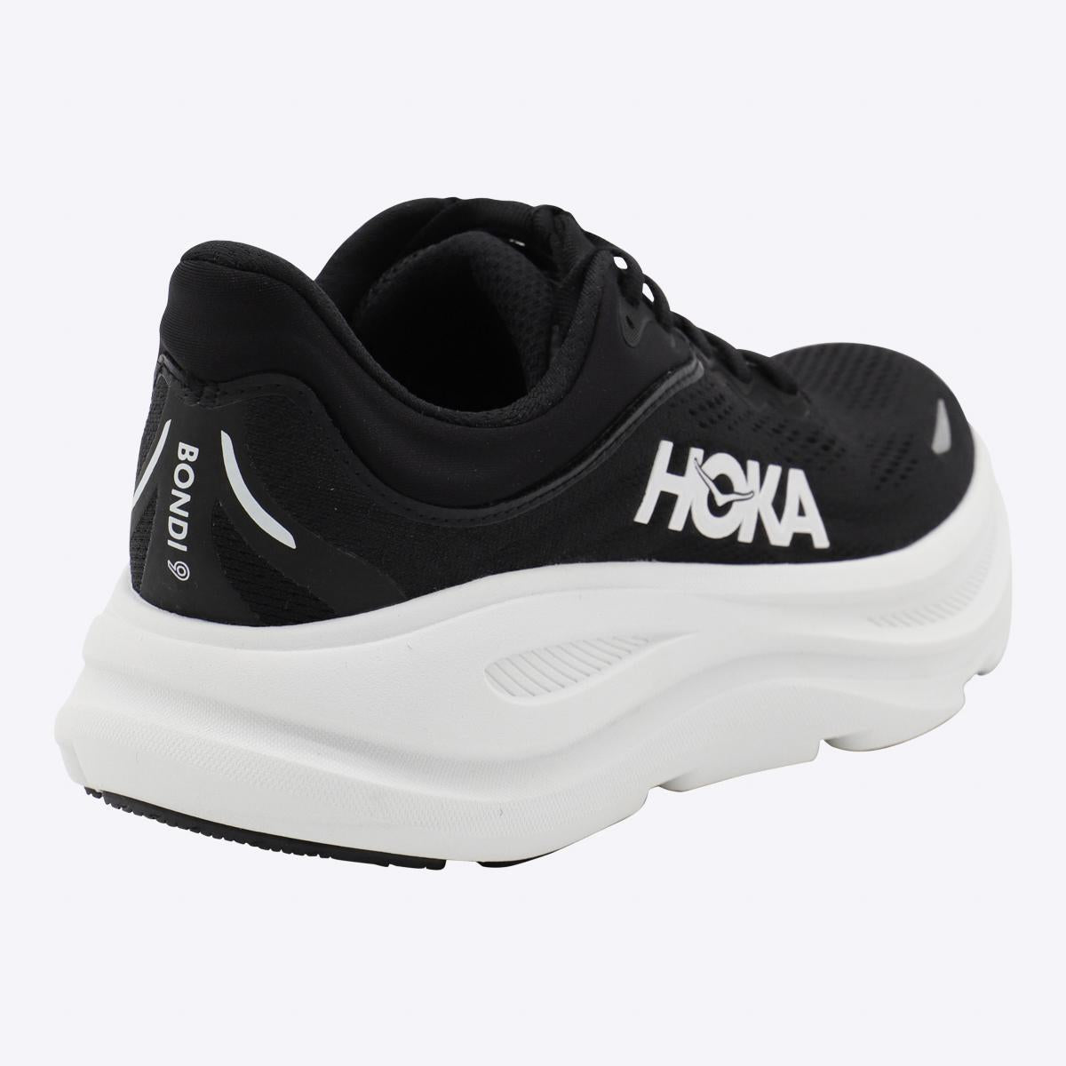 Hoka svarta och vita Bondi 9 sneakers