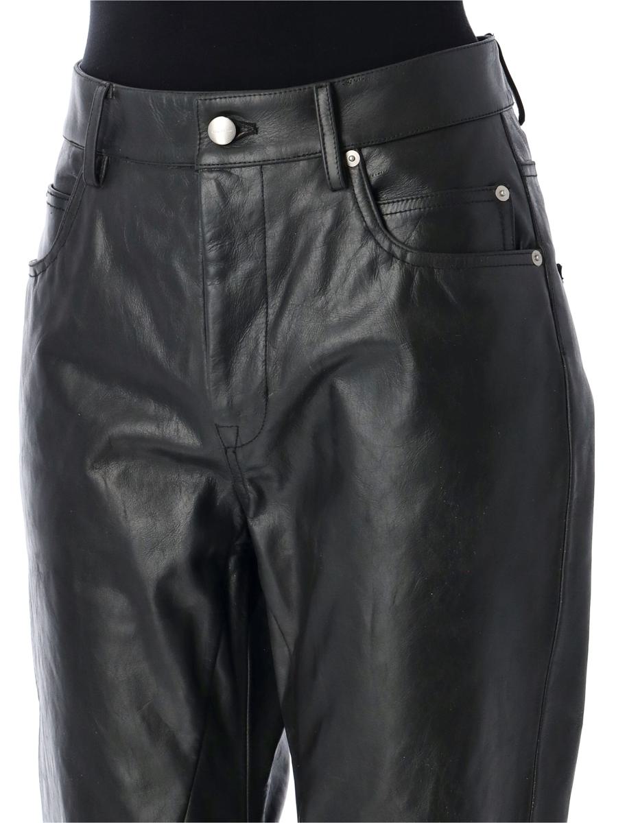 Rick Owens Detroit Cut Läderbyxor