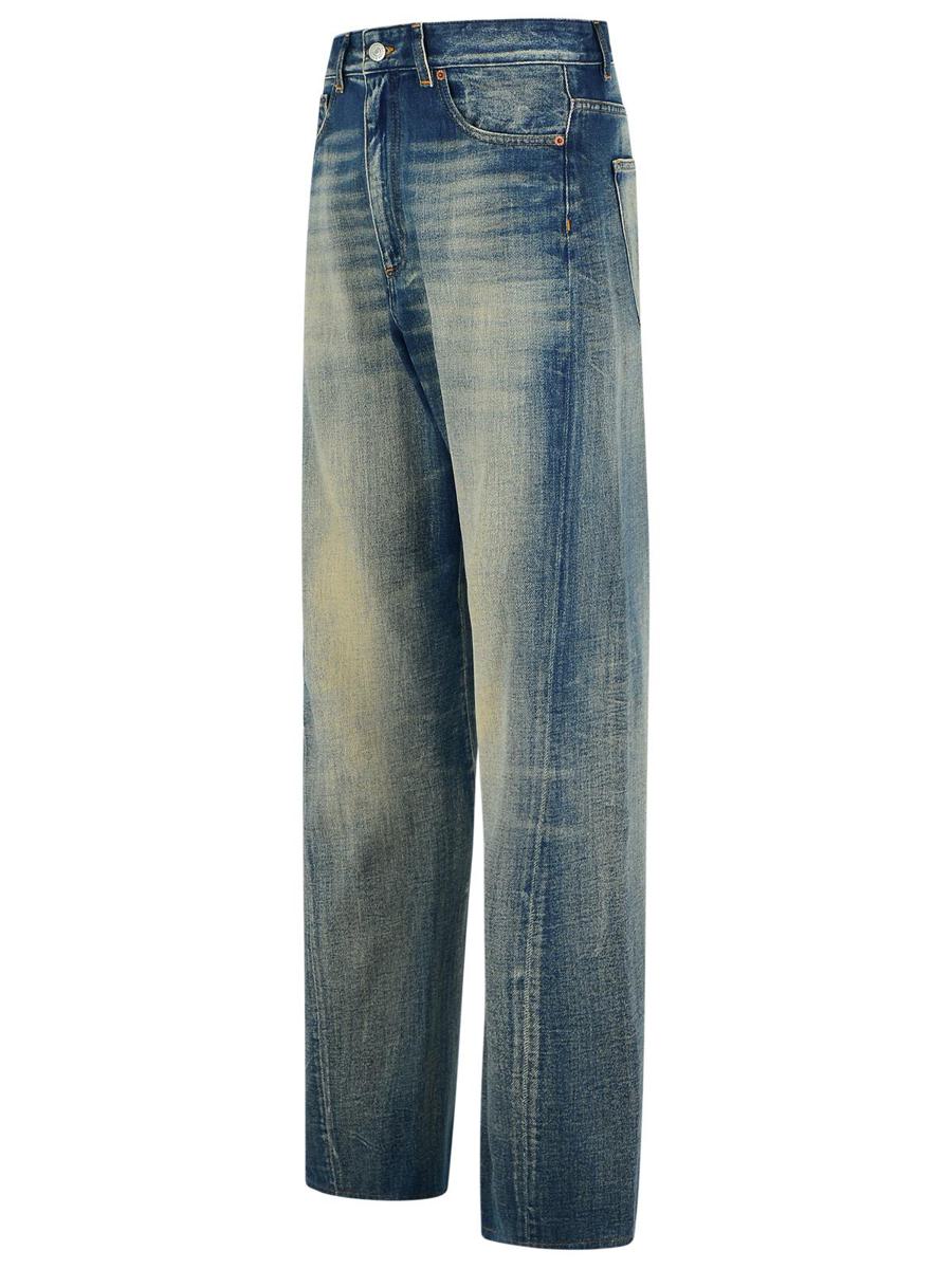 MM6 Maison Margiela ljusblå bomullsjeans