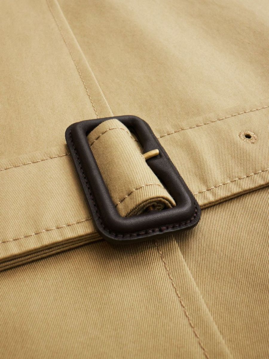 Burberry Beige Trenchcoat i Bomullsblandning
