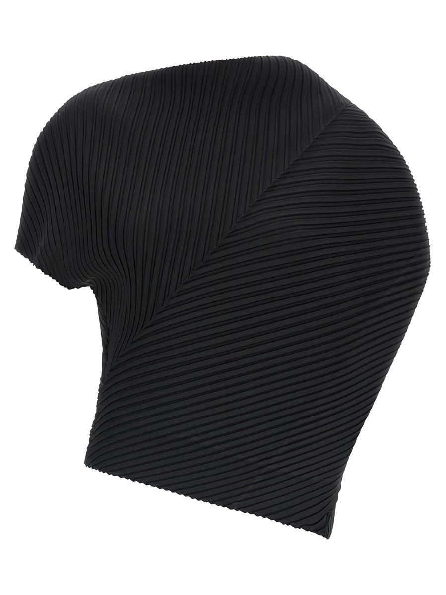 Issey Miyake topp med mjuka veck