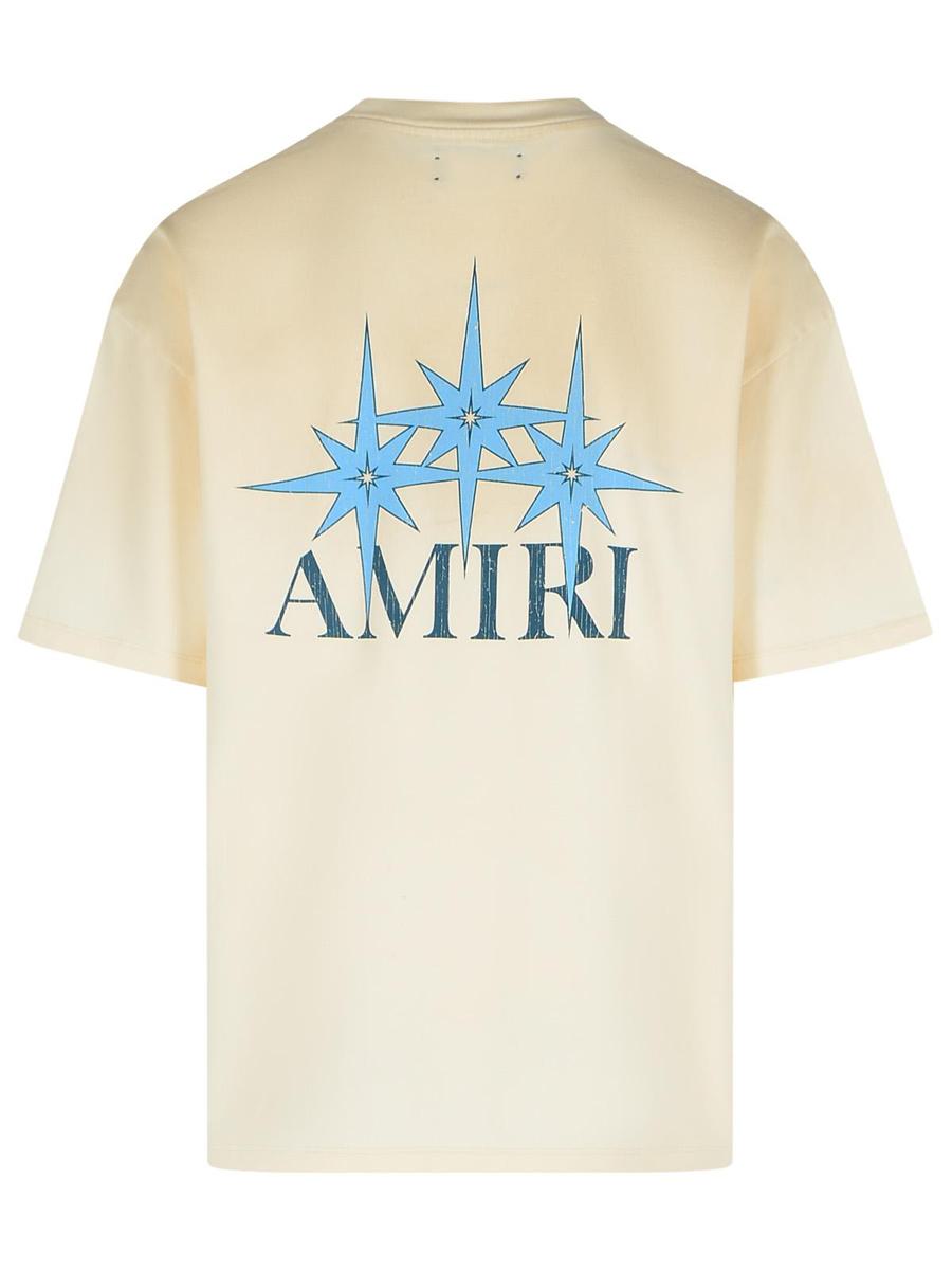 Amiri 'Starbust' Elfenbensvit Bomulls-T-shirt
