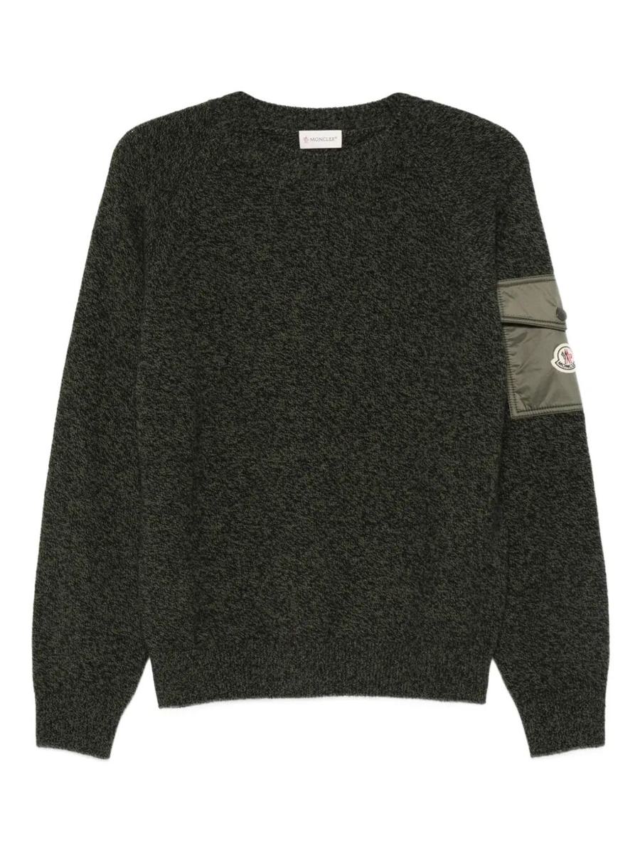 Moncler Mouliné ull- och kashmirtröja