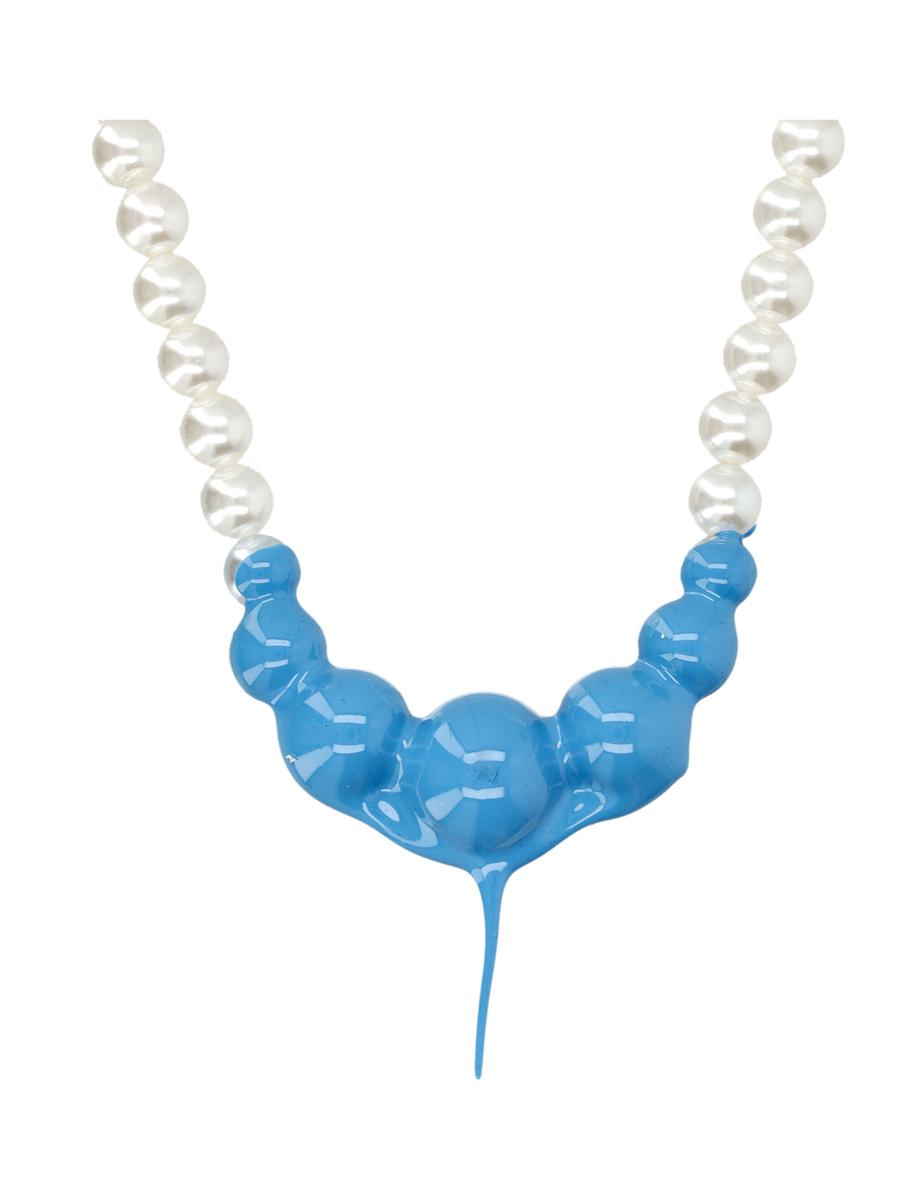 Ottolinger Halsband med blått hartspärl
