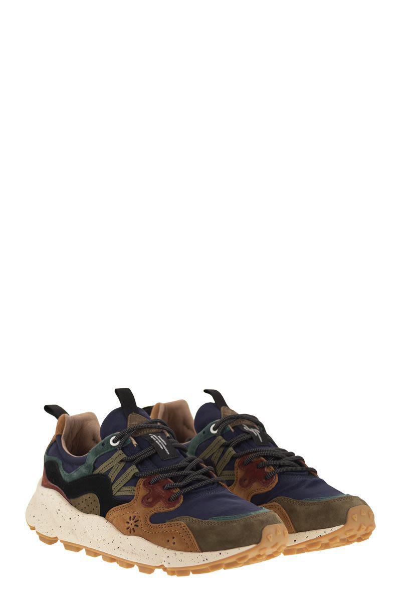 Flower Mountain Yamano 3 - Sneakers i mocka och tekniskt tyg