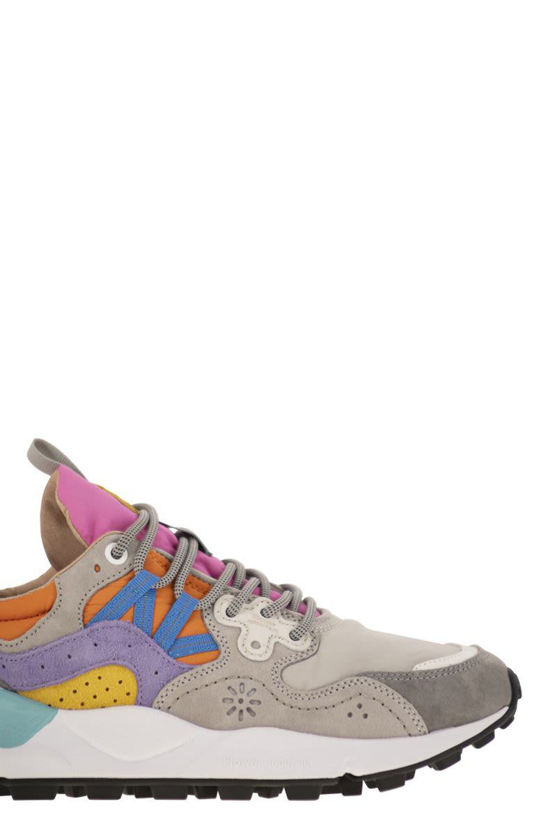 Flower Mountain Yamano 3 - Sneakers i mocka och tekniskt tyg