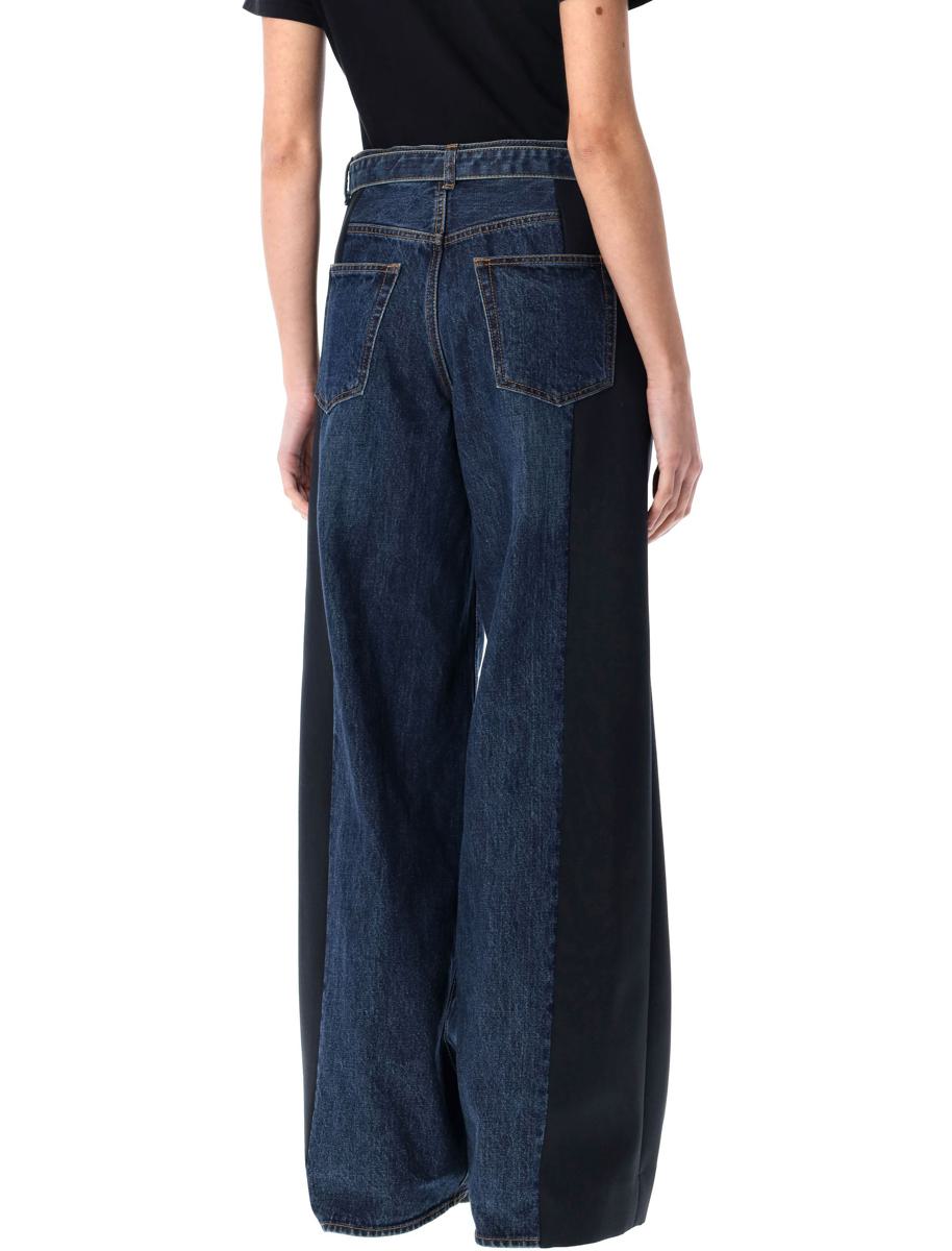 Sacai breda denimbyxor