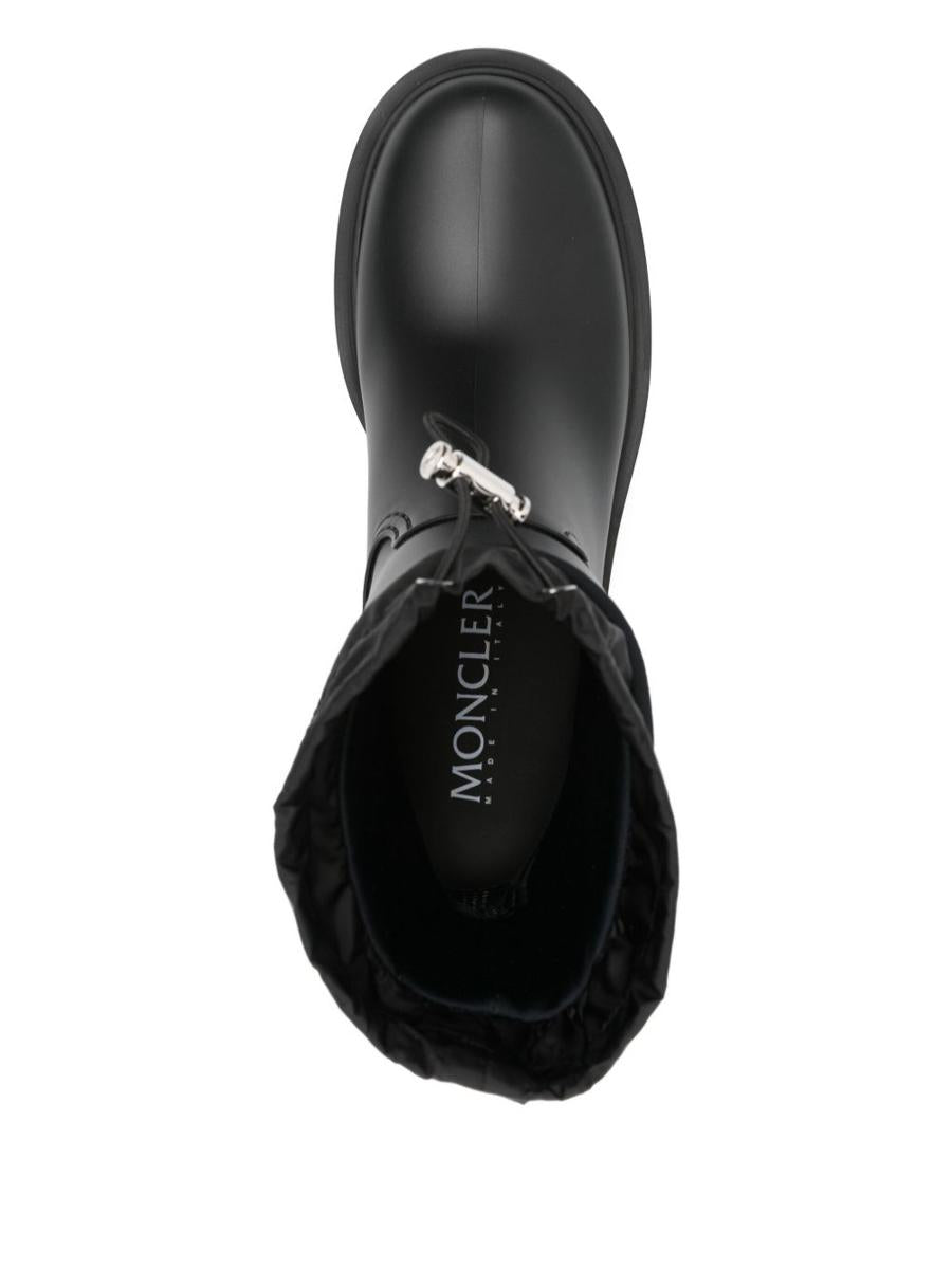 Moncler Svarta 'Kickstream' Gummistövlar