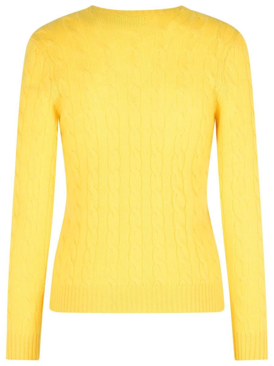 Polo Ralph Lauren Gul tröja i kashmirblandning