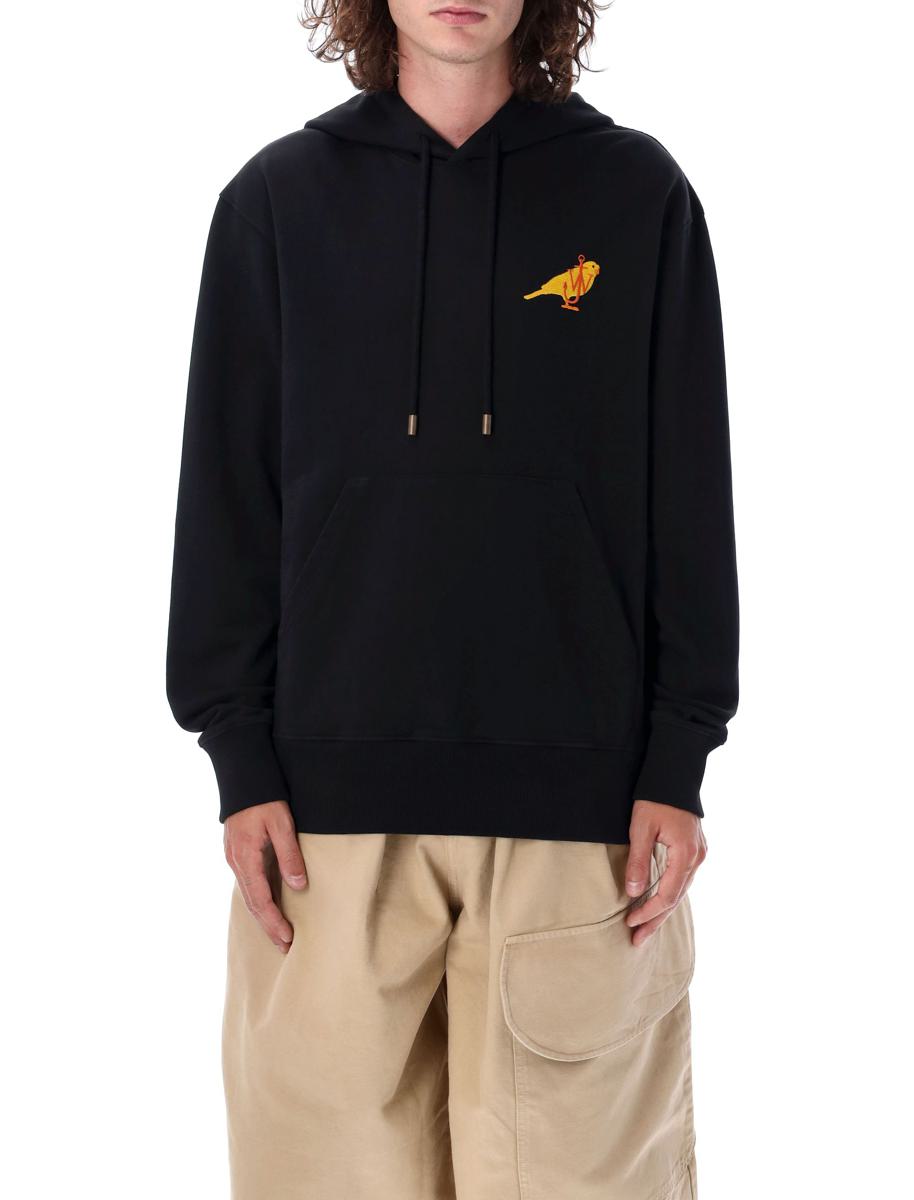 JW Anderson Canary Broderad Huvtröja