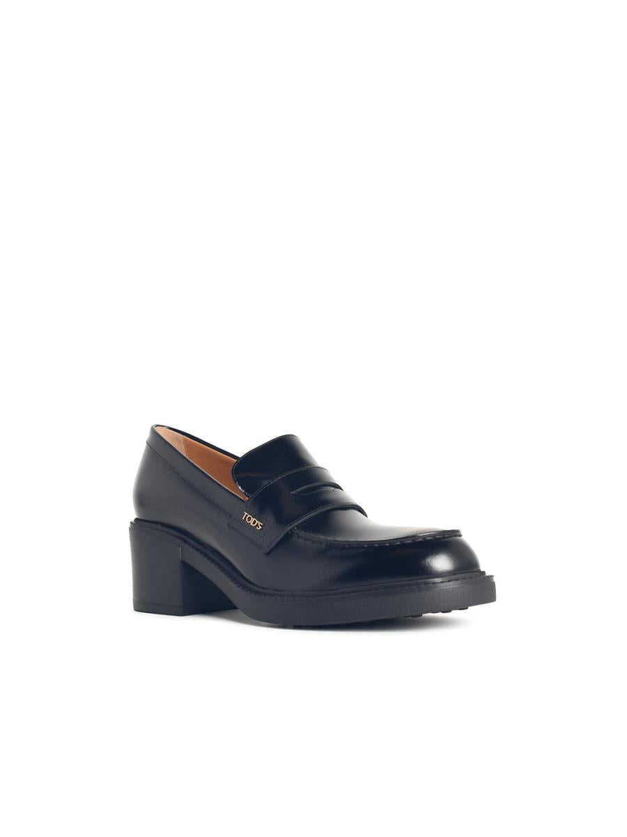 Tod's svarta läderloafers