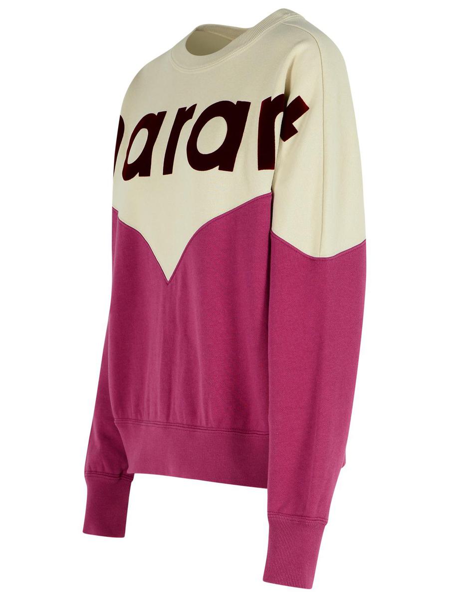 Isabel Marant Étoile 'Houston'-tröja i en druv- och ögonröd bomullsblandning