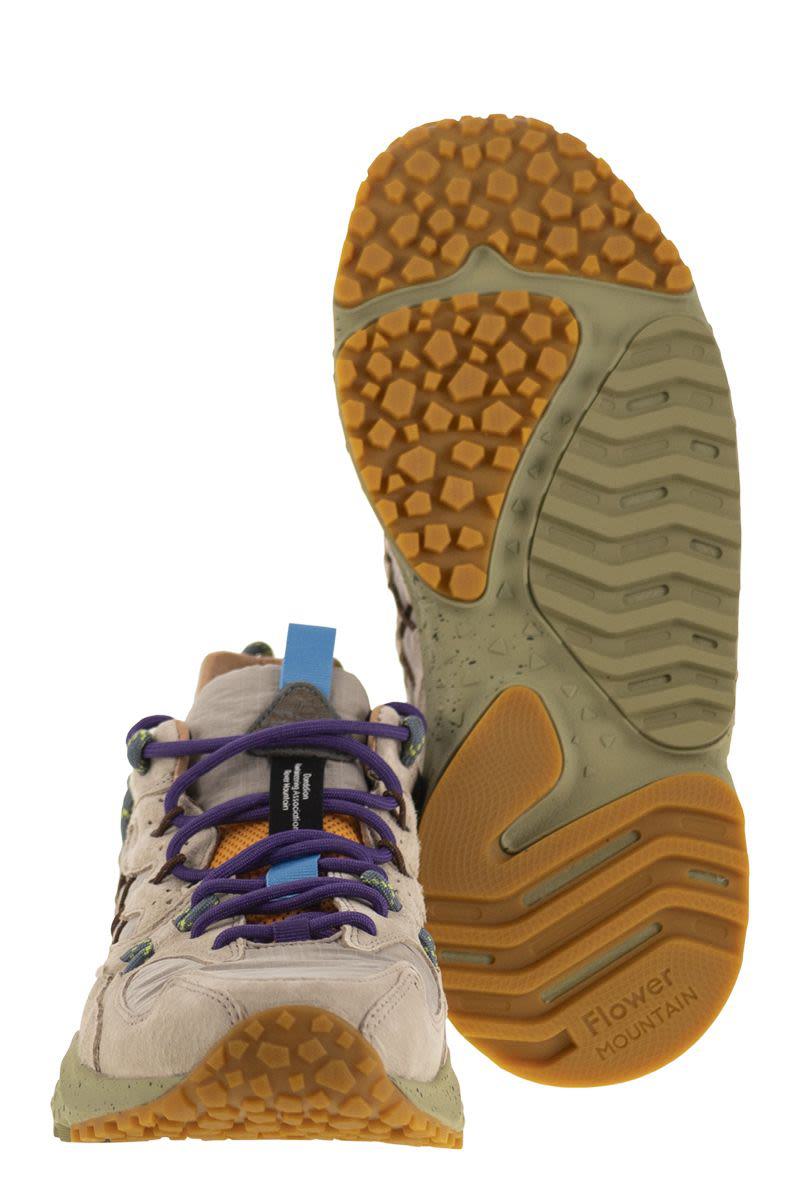Flower Mountain Yamabushi - Sneakers i mocka och tekniskt tyg