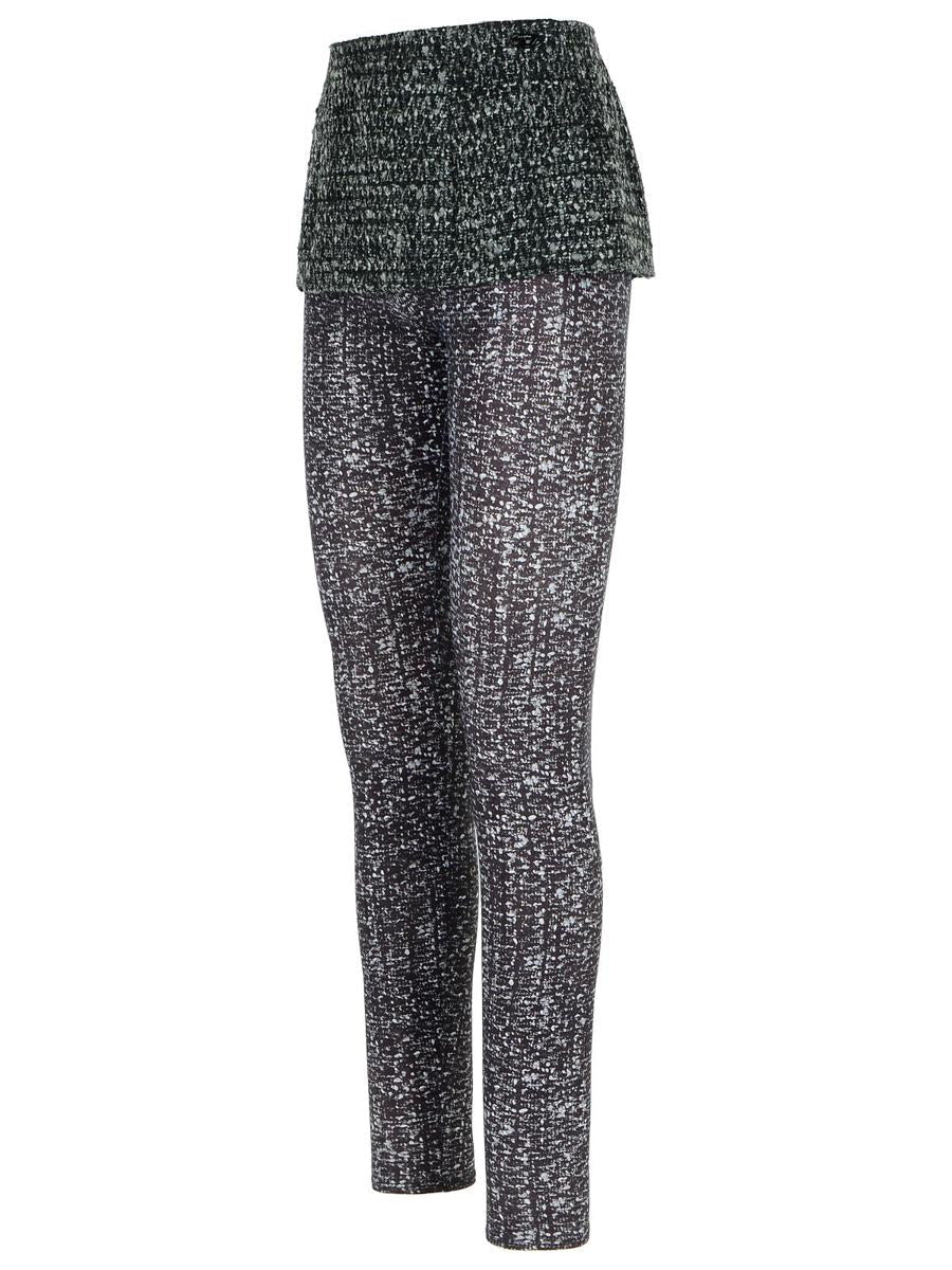 Diesel tvåfärgade leggings i polyesterblandning
