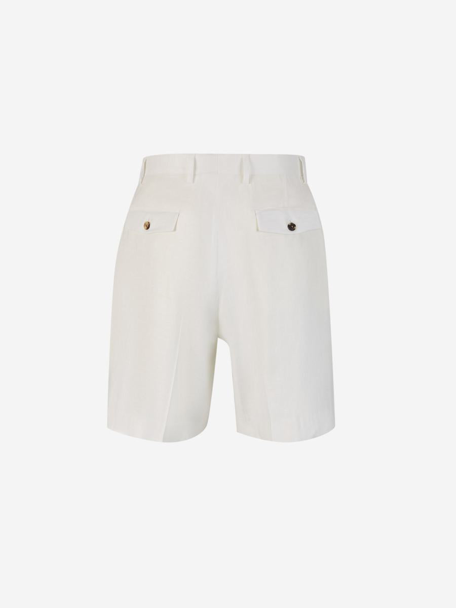 Lardini Linen Formella Bermuda Shorts