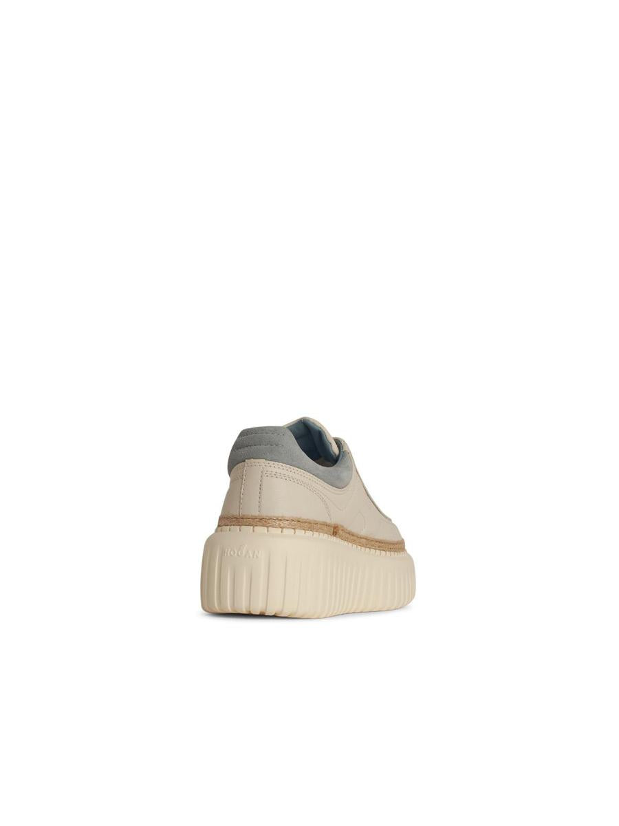 Hogan Cream Leather H-Ränder H6' Sneakers