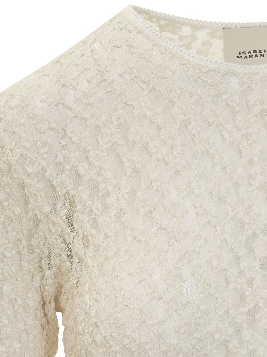 Isabel Marant Isabel Marant Elfenbensvit Stretchig Spetstopp