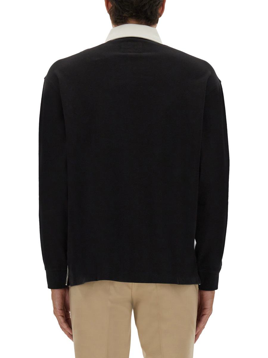 Hugo Boss pikétröja med college-logotyp