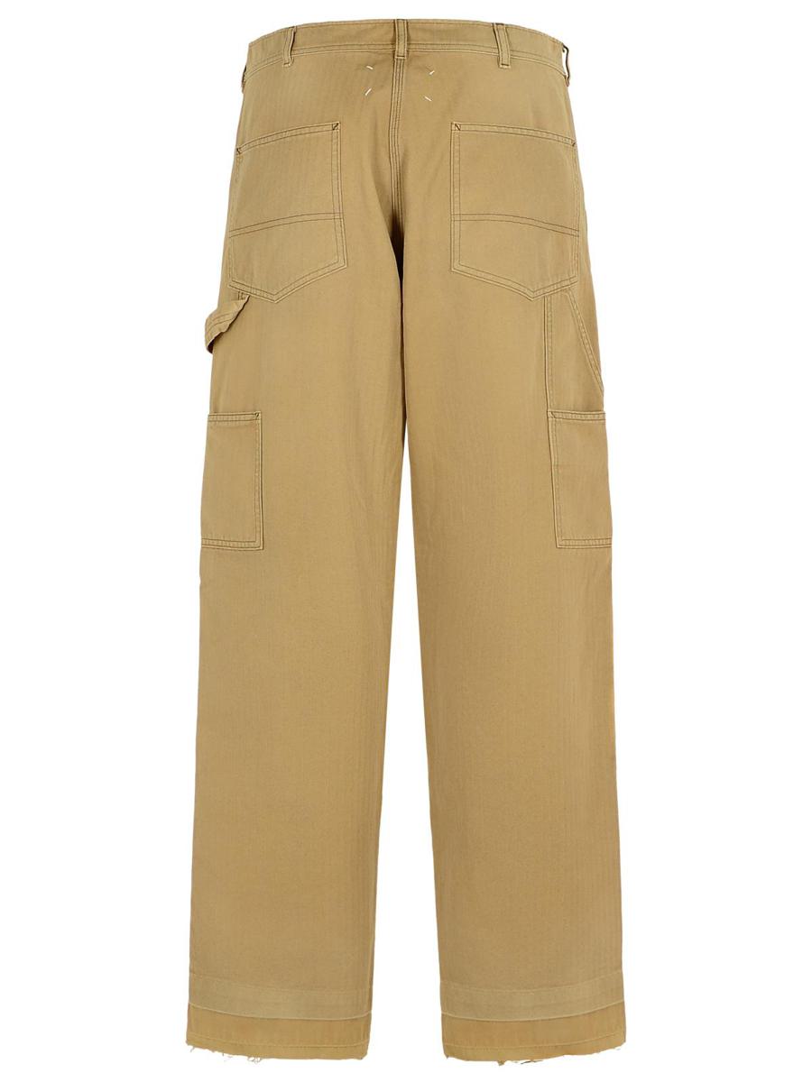 Maison Margiela Beige Bomullsbyxor
