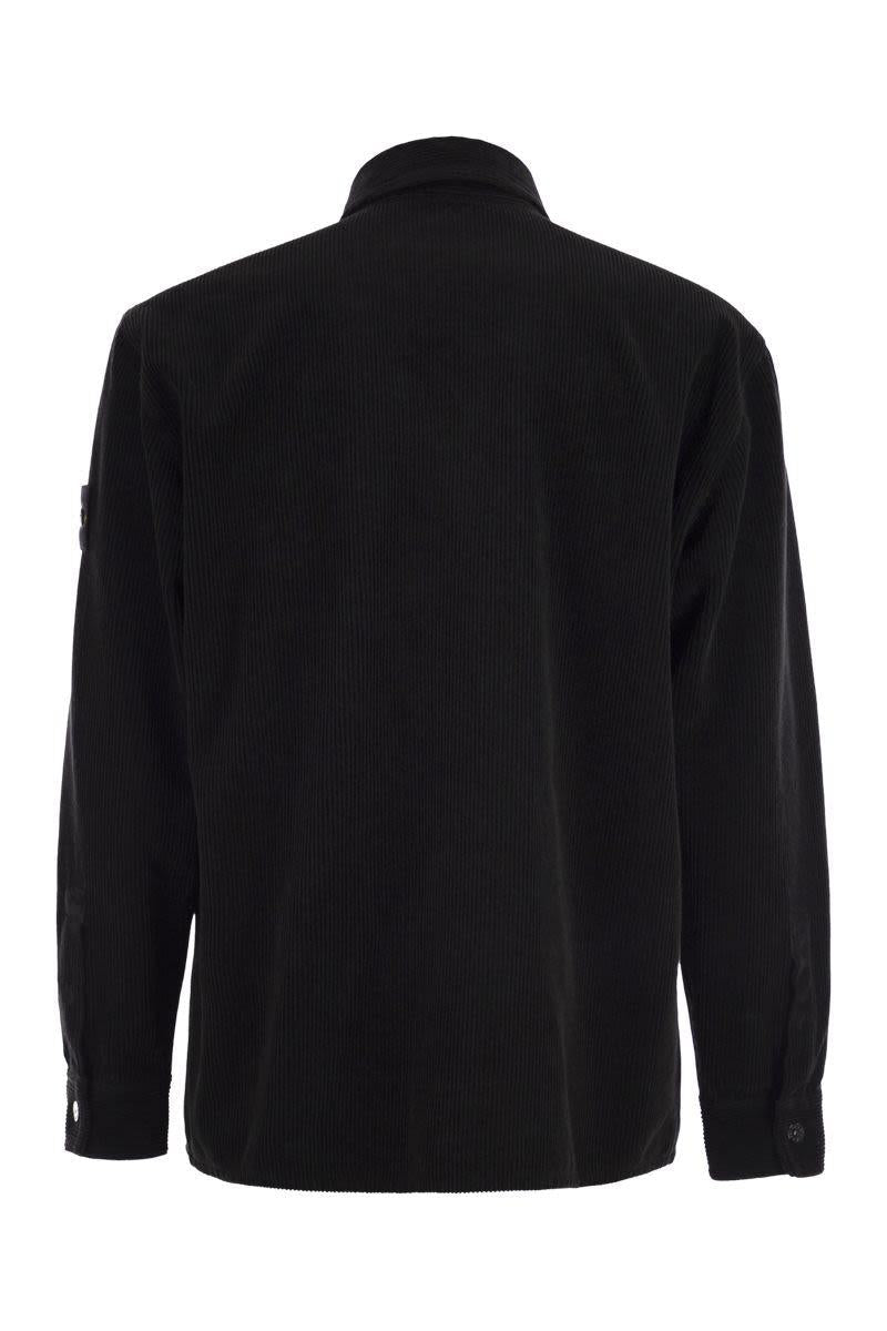 Stone Island Bekväm Överskjorta Med Fickor Och Tryckknappar