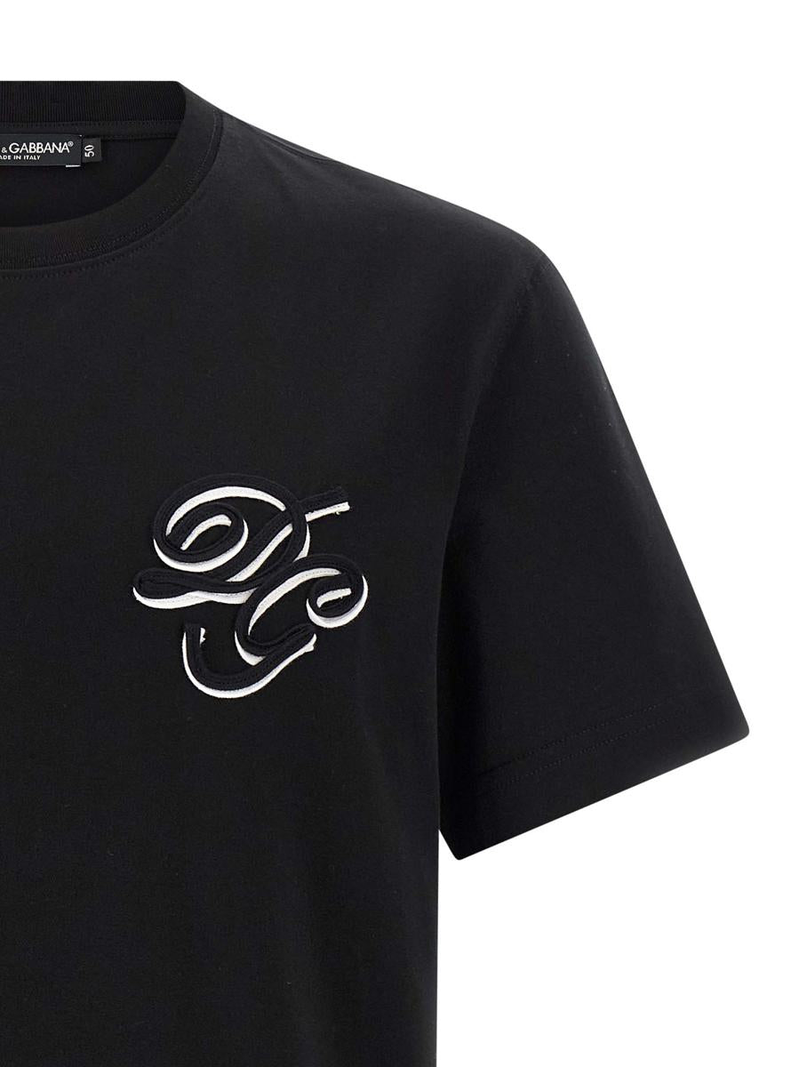 Dolce & Gabbana T-shirt med dubbelbroderi