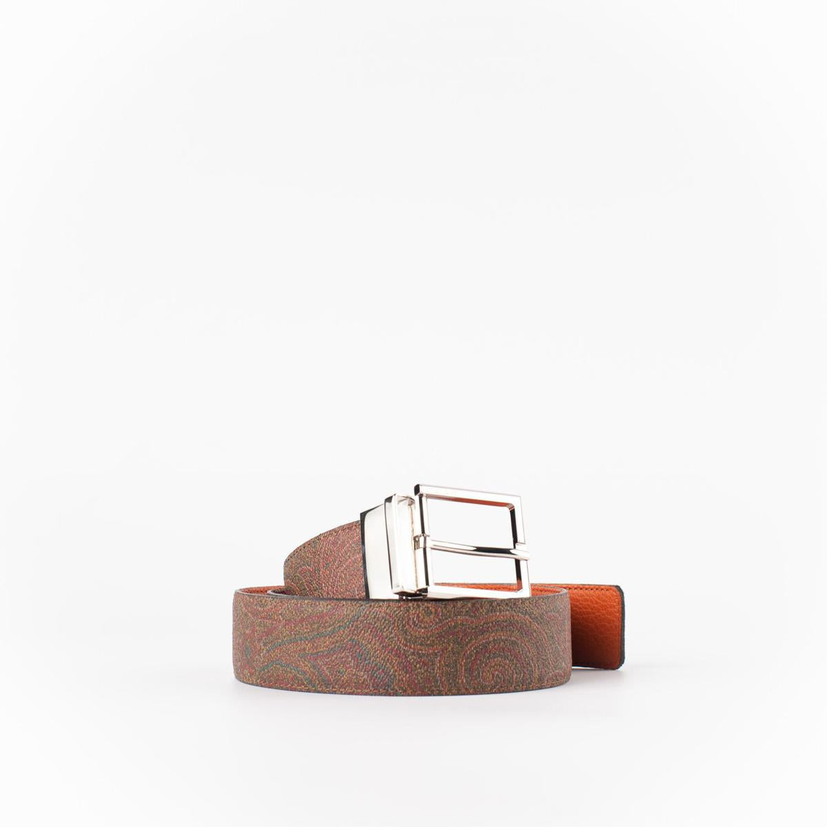 Etro Vändbart Orange Bälte