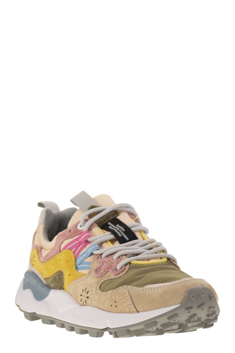 Flower Mountain Yamano 3 - Sneakers i mocka och tekniskt tyg