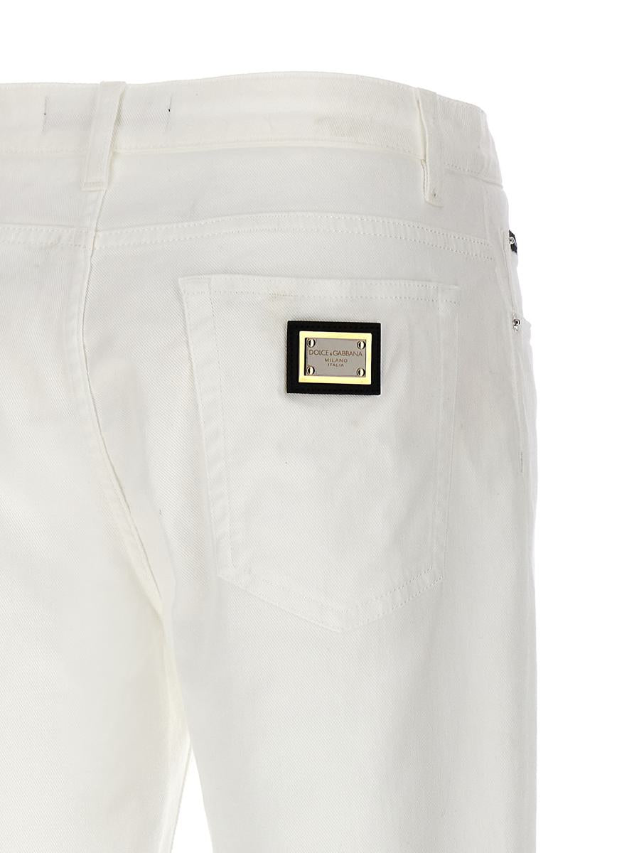 Dolce & Gabbana Jeans med logotypplakett