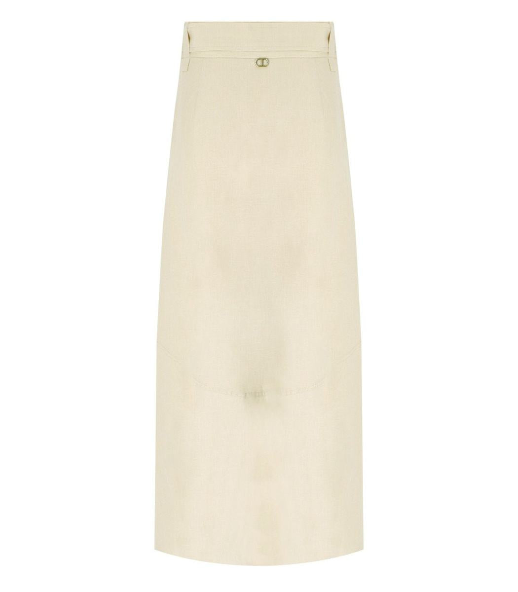Twinset Beige Kjol Med Bälte