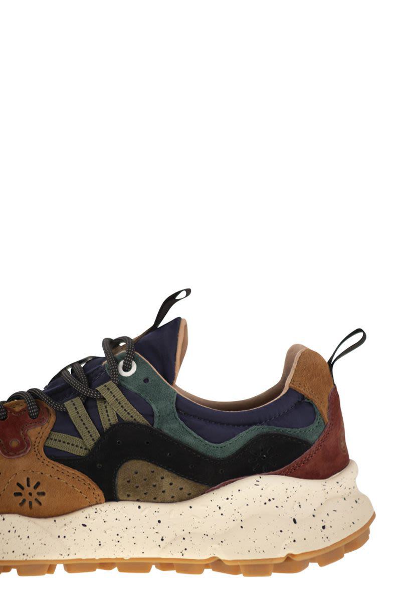 Flower Mountain Yamano 3 - Sneakers i mocka och tekniskt tyg