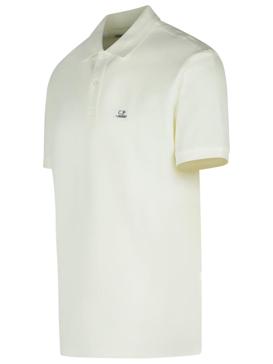CP Company Vit bomullspoloskjorta