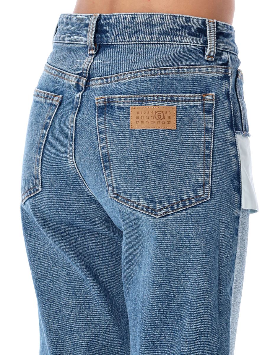 MM6 Maison Margiela jeans med omvänd framsida