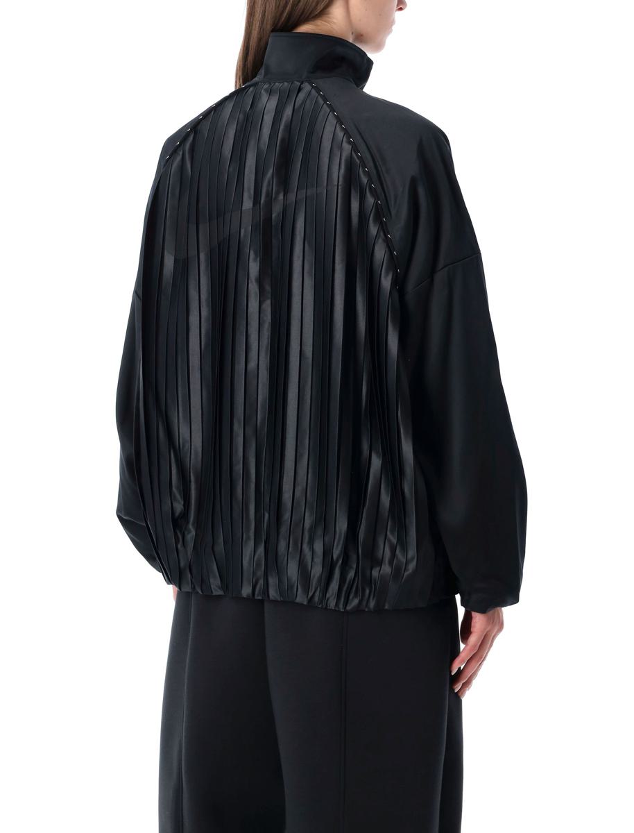 Nike Satin Plisserad Oversized Träningsjacka Sportkollektion
