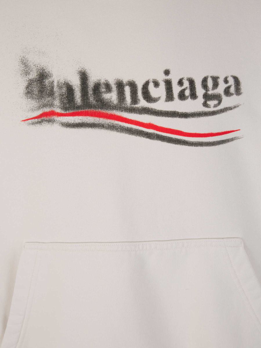 Balenciaga bomullströja med logotyp