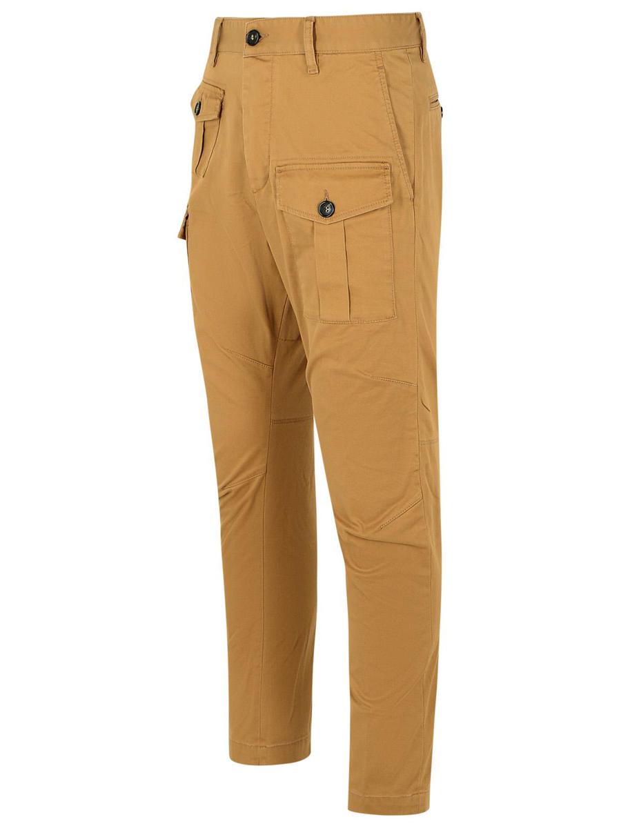 DSQUARED2 'Sexiga' Beige Bomullscargobyxor